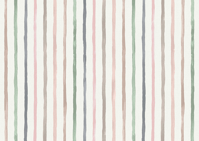 Vintage Stripe, Pastels - Motorised Roman Blind - Image 7